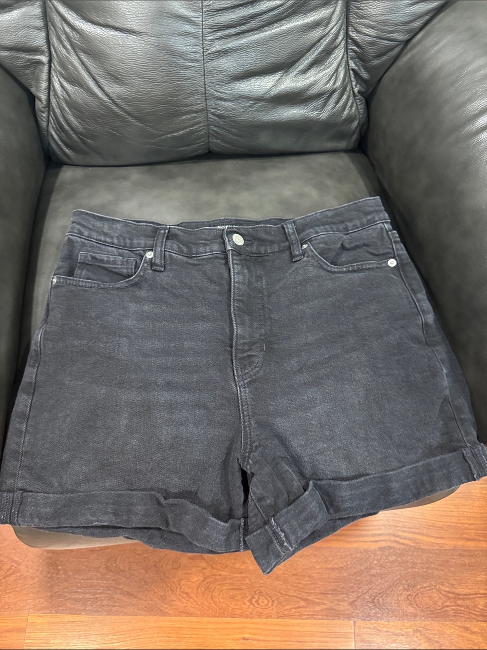Banana Republic Black Denim Jean Shorts